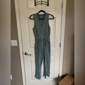 Guess green denim jumpsuit